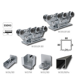 Samonos do 550 kg/7 m, profil 80 x 80 x 5 mm, Fe Samonos do 550 kg/7 m, profil 80 x 80 x 5 mm, Fe